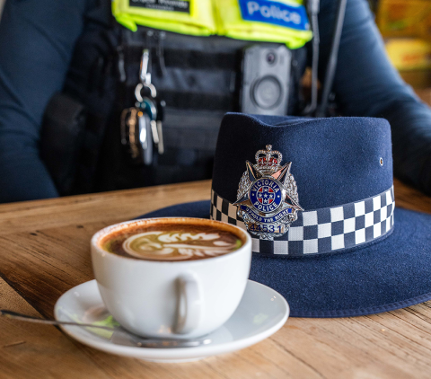 coffee with a cop the pines