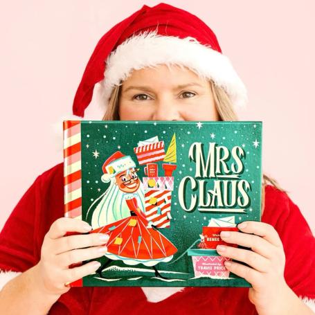 Mrs Claus storytime read by renee at Collins booksellers the pines