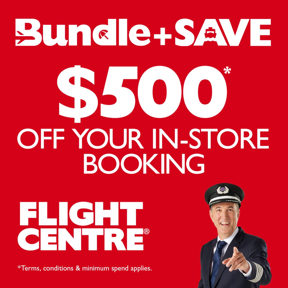 Save 500 with Flight Centre The Pines Shopping Centre